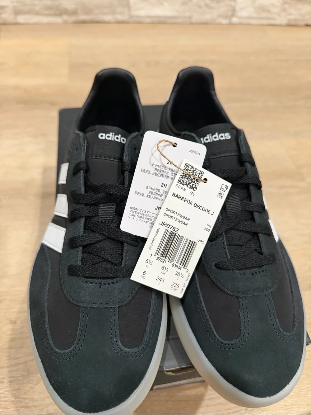 adidas women’s Black & White Low-Profile Casual Sneakers
